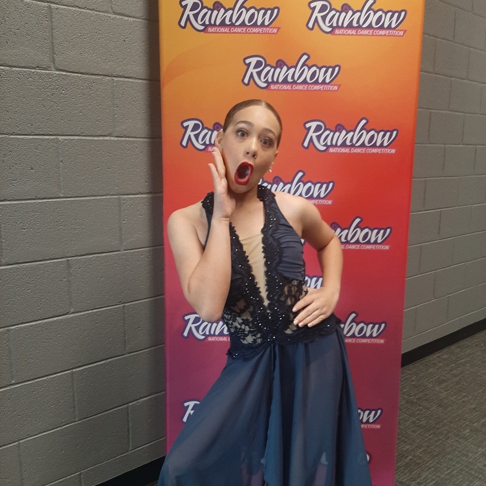 Navy Lyrical Dance Costume - image 2